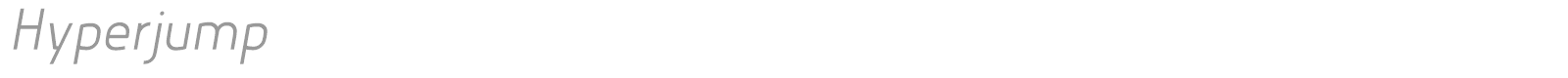 Hyperjump font preview